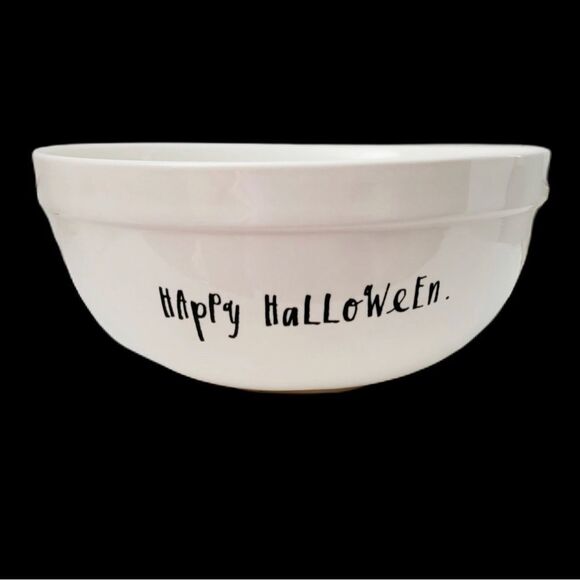 Rae Dunn Halloween Bowl Pumpkin Face Ceramic Mixing Bowl - Picture 5 of 11
